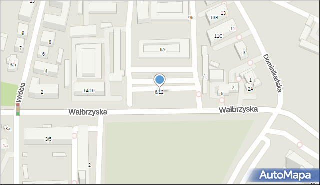 Warszawa, Wałbrzyska, 6/12, mapa Warszawy