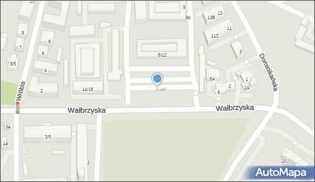 Warszawa, Wałbrzyska, 6/12, mapa Warszawy