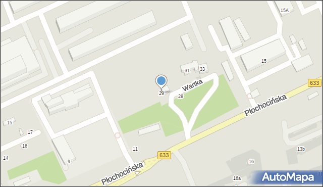 Warszawa, Wartka, 29, mapa Warszawy