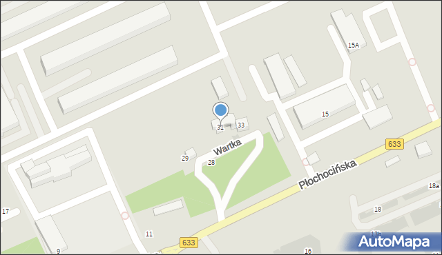 Warszawa, Wartka, 31, mapa Warszawy