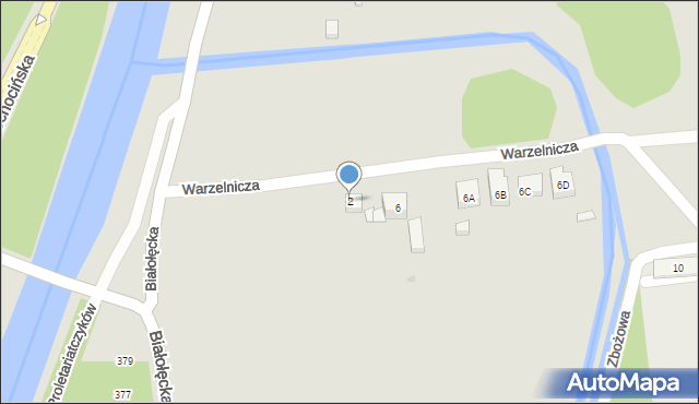 Warszawa, Warzelnicza, 2, mapa Warszawy