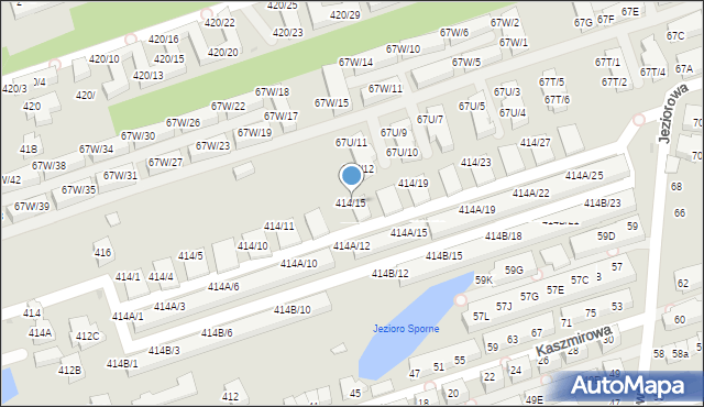 Warszawa, Wał Miedzeszyński, 414/15, mapa Warszawy