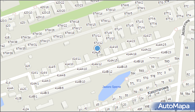 Warszawa, Wał Miedzeszyński, 414/16, mapa Warszawy