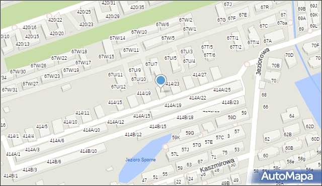 Warszawa, Wał Miedzeszyński, 414/22, mapa Warszawy