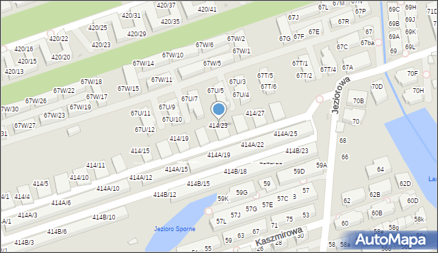 Warszawa, Wał Miedzeszyński, 414/23, mapa Warszawy