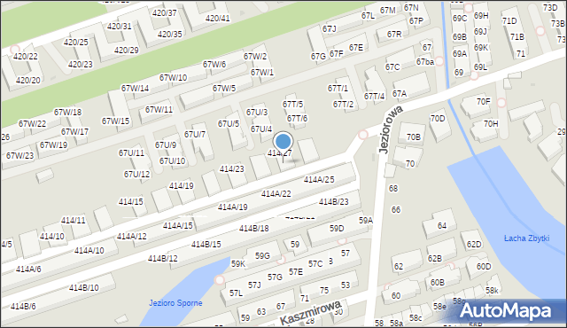 Warszawa, Wał Miedzeszyński, 414/28, mapa Warszawy