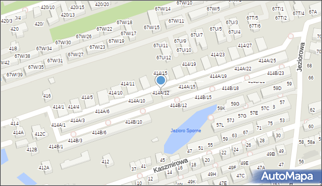 Warszawa, Wał Miedzeszyński, 414A/12, mapa Warszawy