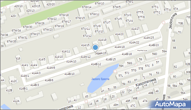 Warszawa, Wał Miedzeszyński, 414A/14, mapa Warszawy