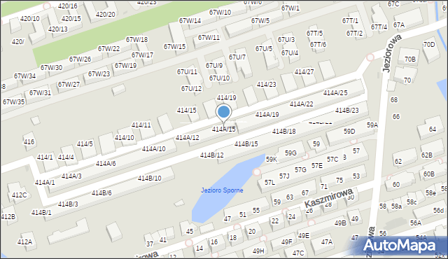 Warszawa, Wał Miedzeszyński, 414A/15, mapa Warszawy