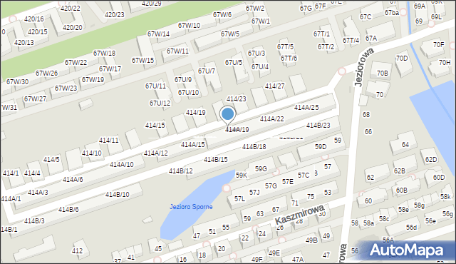 Warszawa, Wał Miedzeszyński, 414A/18, mapa Warszawy