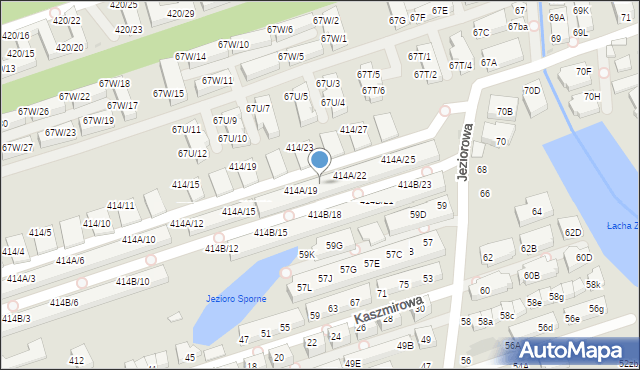 Warszawa, Wał Miedzeszyński, 414A/20, mapa Warszawy