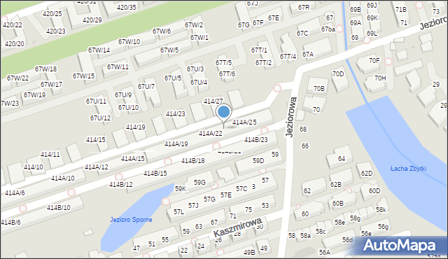 Warszawa, Wał Miedzeszyński, 414A/23, mapa Warszawy