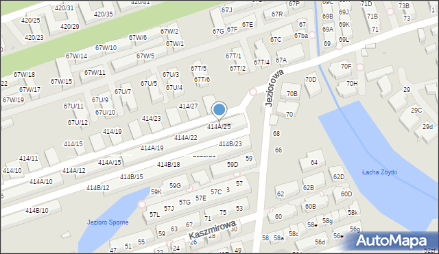 Warszawa, Wał Miedzeszyński, 414A/25, mapa Warszawy