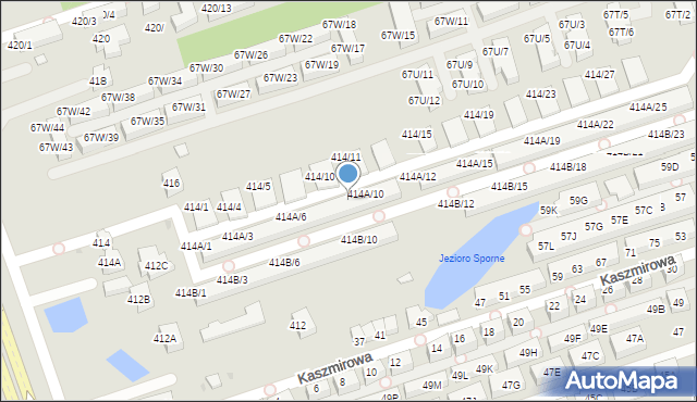 Warszawa, Wał Miedzeszyński, 414A/9, mapa Warszawy