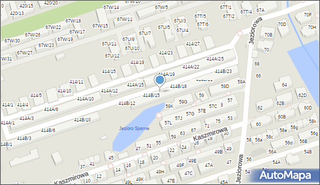 Warszawa, Wał Miedzeszyński, 414B/16, mapa Warszawy