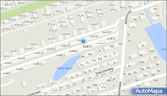 Warszawa, Wał Miedzeszyński, 414B/17, mapa Warszawy