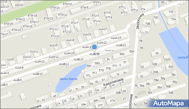 Warszawa, Wał Miedzeszyński, 414B/18, mapa Warszawy