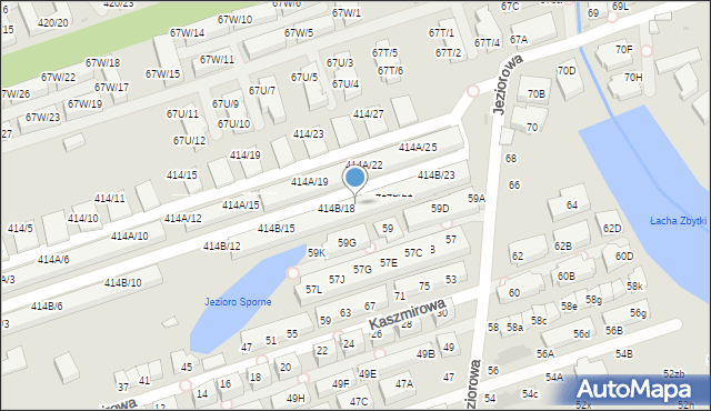 Warszawa, Wał Miedzeszyński, 414B/19, mapa Warszawy