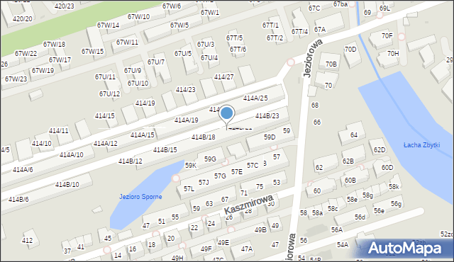 Warszawa, Wał Miedzeszyński, 414B/20, mapa Warszawy