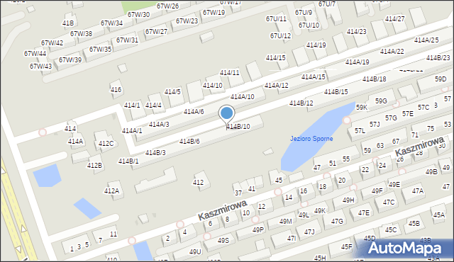 Warszawa, Wał Miedzeszyński, 414B/9, mapa Warszawy