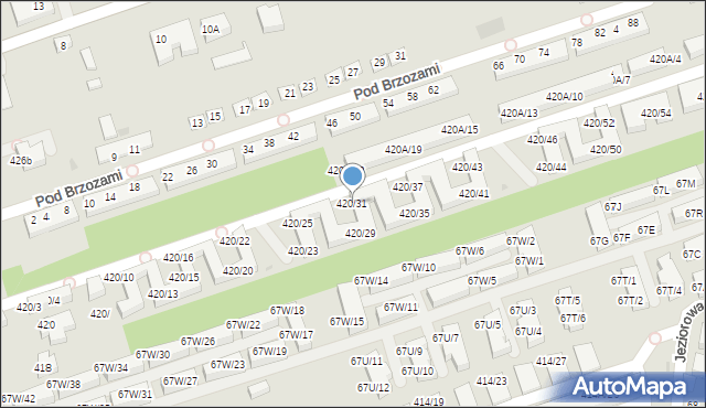 Warszawa, Wał Miedzeszyński, 420/31, mapa Warszawy