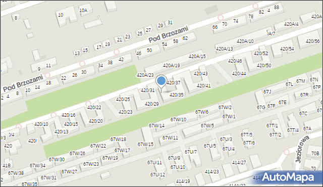 Warszawa, Wał Miedzeszyński, 420/33, mapa Warszawy