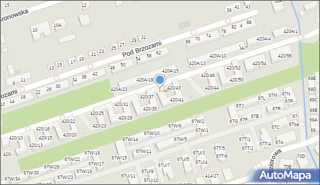 Warszawa, Wał Miedzeszyński, 420/38, mapa Warszawy