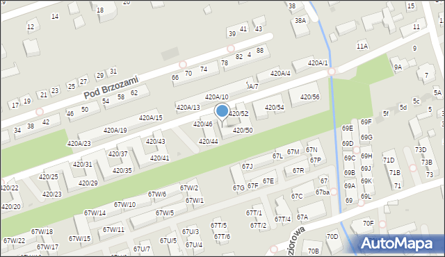 Warszawa, Wał Miedzeszyński, 420/48, mapa Warszawy