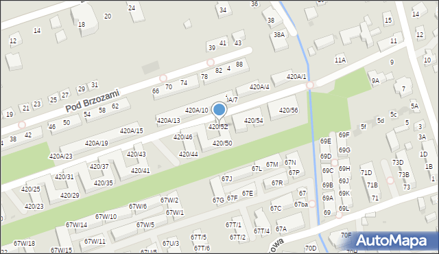 Warszawa, Wał Miedzeszyński, 420/52, mapa Warszawy