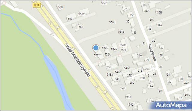 Warszawa, Wał Miedzeszyński, 552, mapa Warszawy