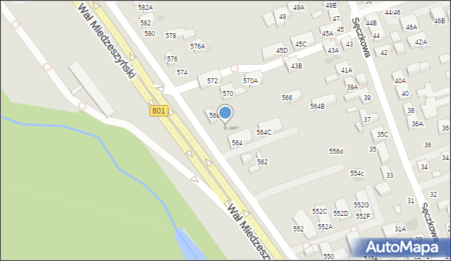 Warszawa, Wał Miedzeszyński, 566, mapa Warszawy