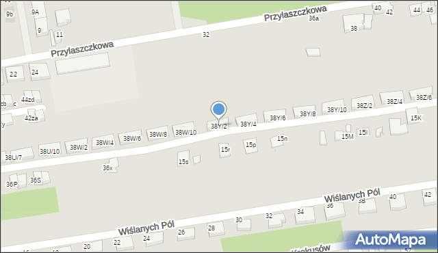 Warszawa, Wał Miedzeszyński, 38Y/2, mapa Warszawy