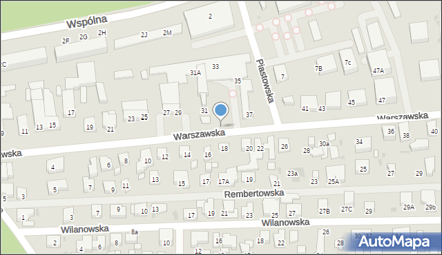 Warszawa, Warszawska, 33, mapa Warszawy