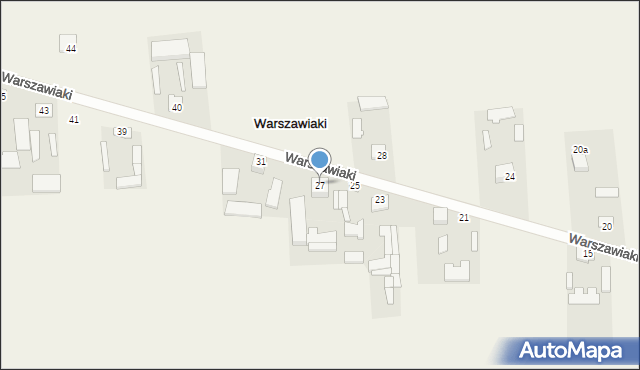 Warszawiaki, Warszawiaki, 27, mapa Warszawiaki