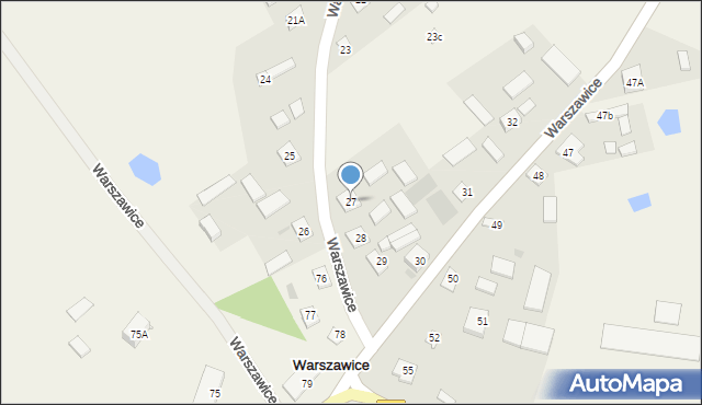 Warszawice, Warszawice, 27, mapa Warszawice