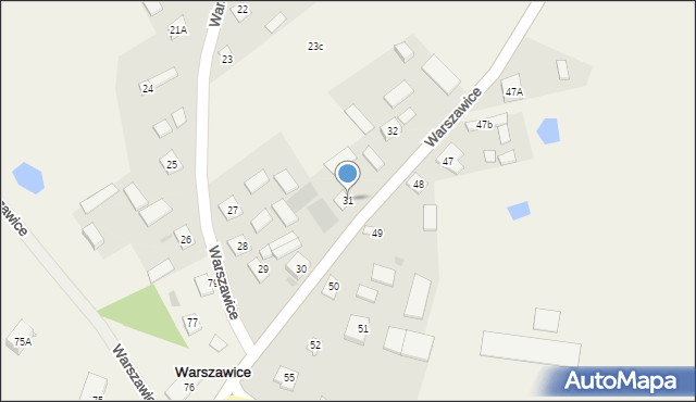 Warszawice, Warszawice, 31, mapa Warszawice