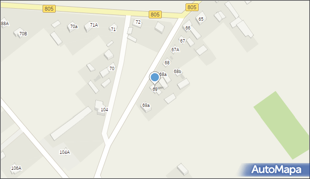 Warszawice, Warszawice, 69, mapa Warszawice