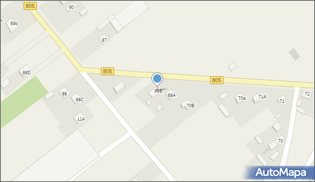 Warszawice, Warszawice, 88B, mapa Warszawice