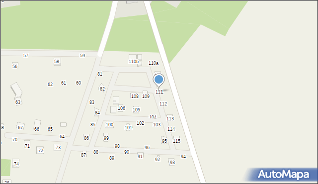 Warszewice, Warszewice, 111, mapa Warszewice