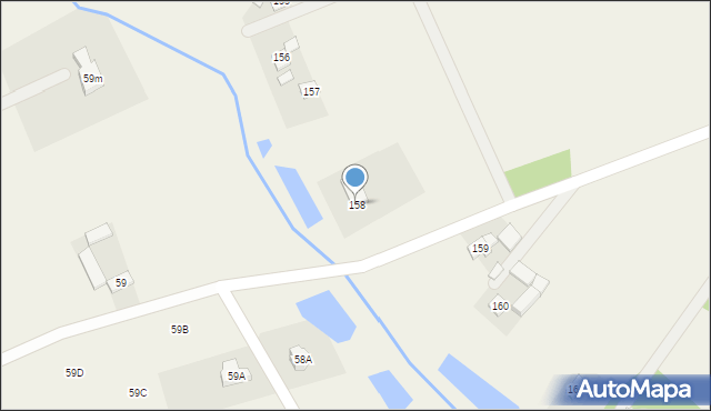 Warszewice, Warszewice, 158, mapa Warszewice