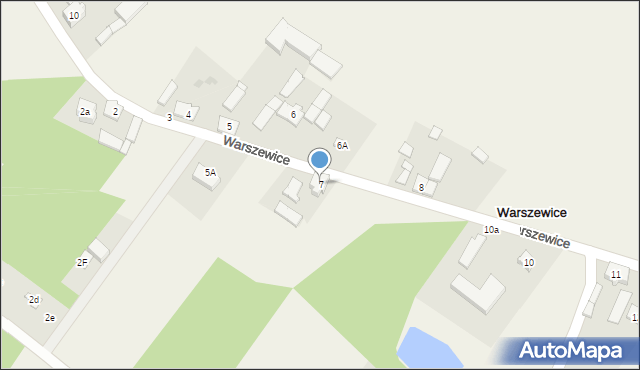 Warszewice, Warszewice, 7, mapa Warszewice