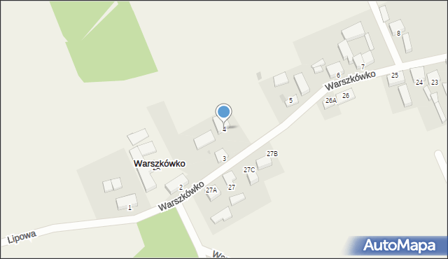 Warszkówko, Warszkówko, 4, mapa Warszkówko