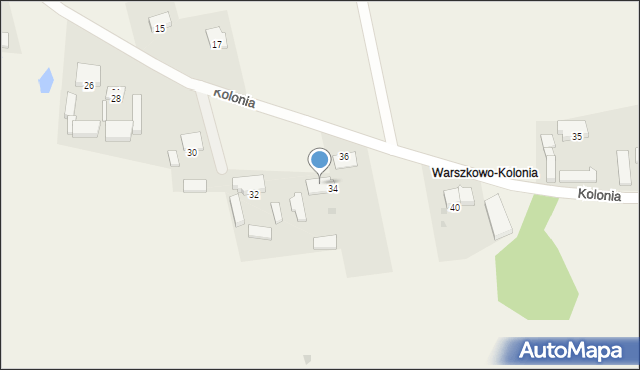 Warszkowo, Warszkowo, 64, mapa Warszkowo