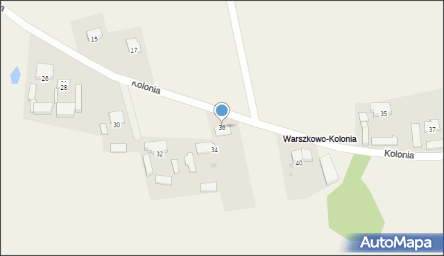 Warszkowo, Warszkowo, 64a, mapa Warszkowo