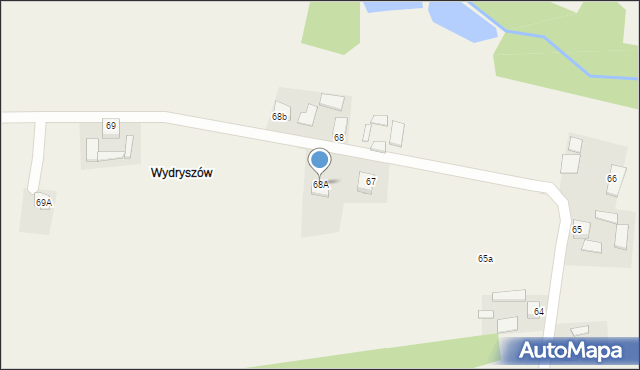 Warszówek, Warszówek, 68A, mapa Warszówek