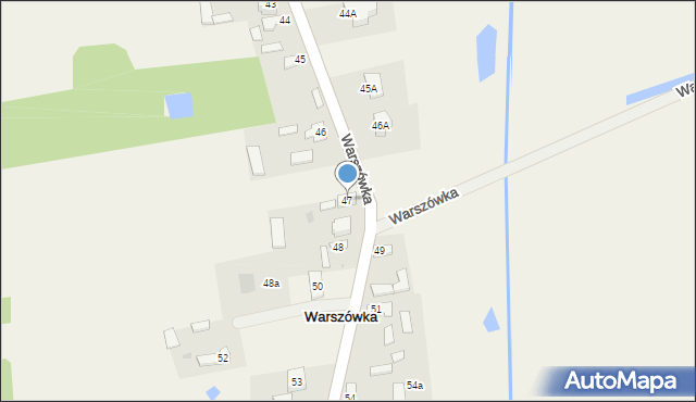 Warszówka, Warszówka, 47, mapa Warszówka