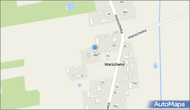 Warszówka, Warszówka, 48a, mapa Warszówka