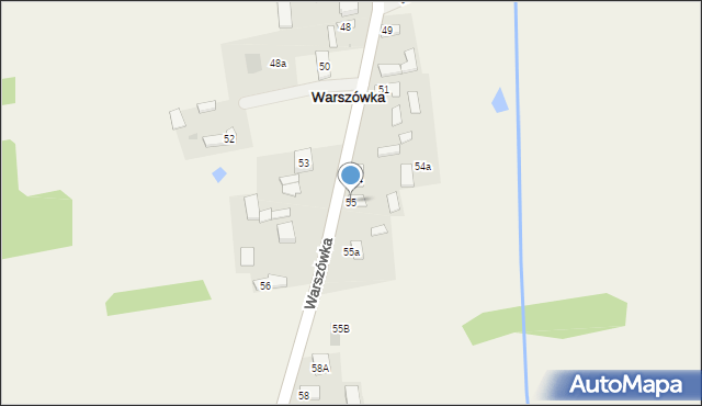 Warszówka, Warszówka, 55, mapa Warszówka