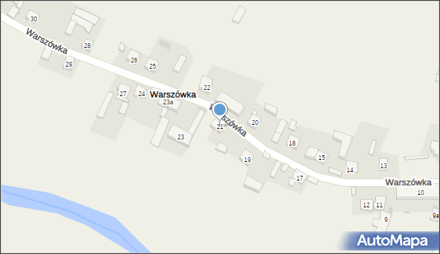 Warszówka, Warszówka, 21, mapa Warszówka