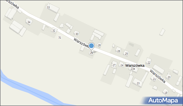 Warszówka, Warszówka, 29, mapa Warszówka